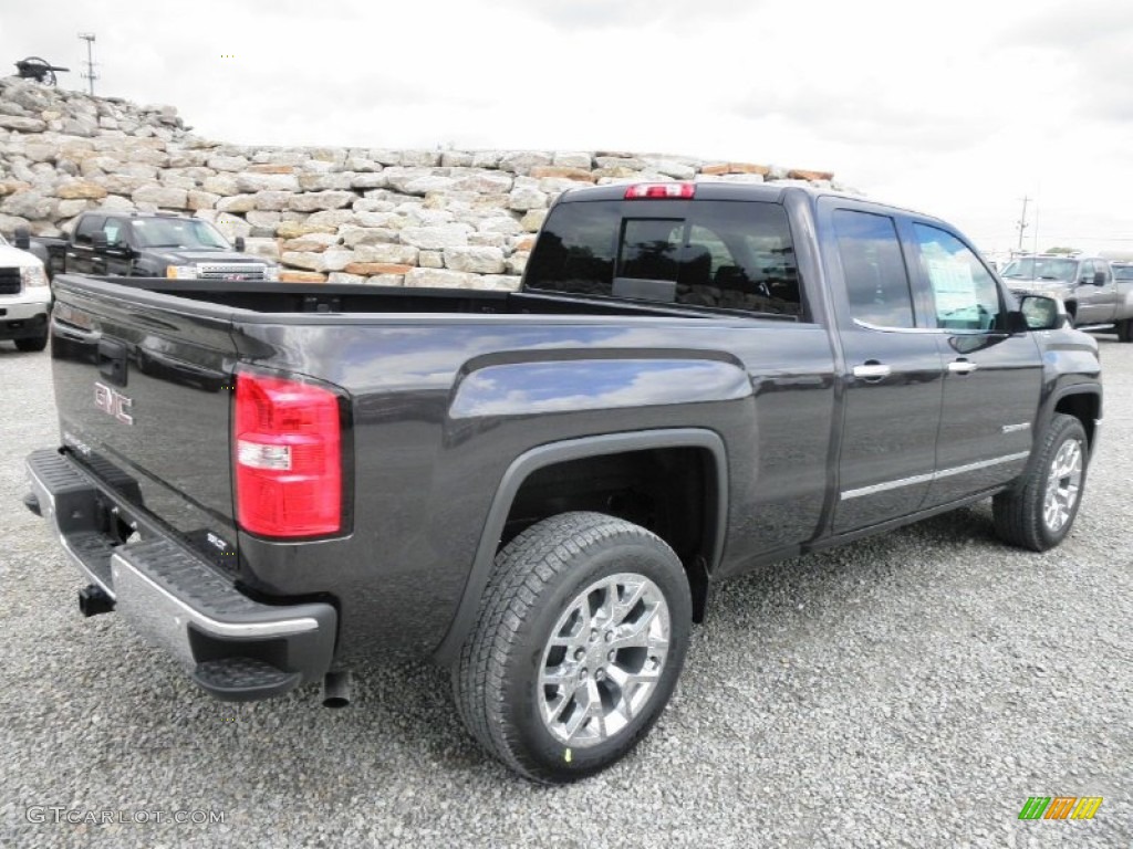 Iridium Metallic 2014 GMC Sierra 1500 SLT Double Cab 4x4 Exterior Photo #85691570