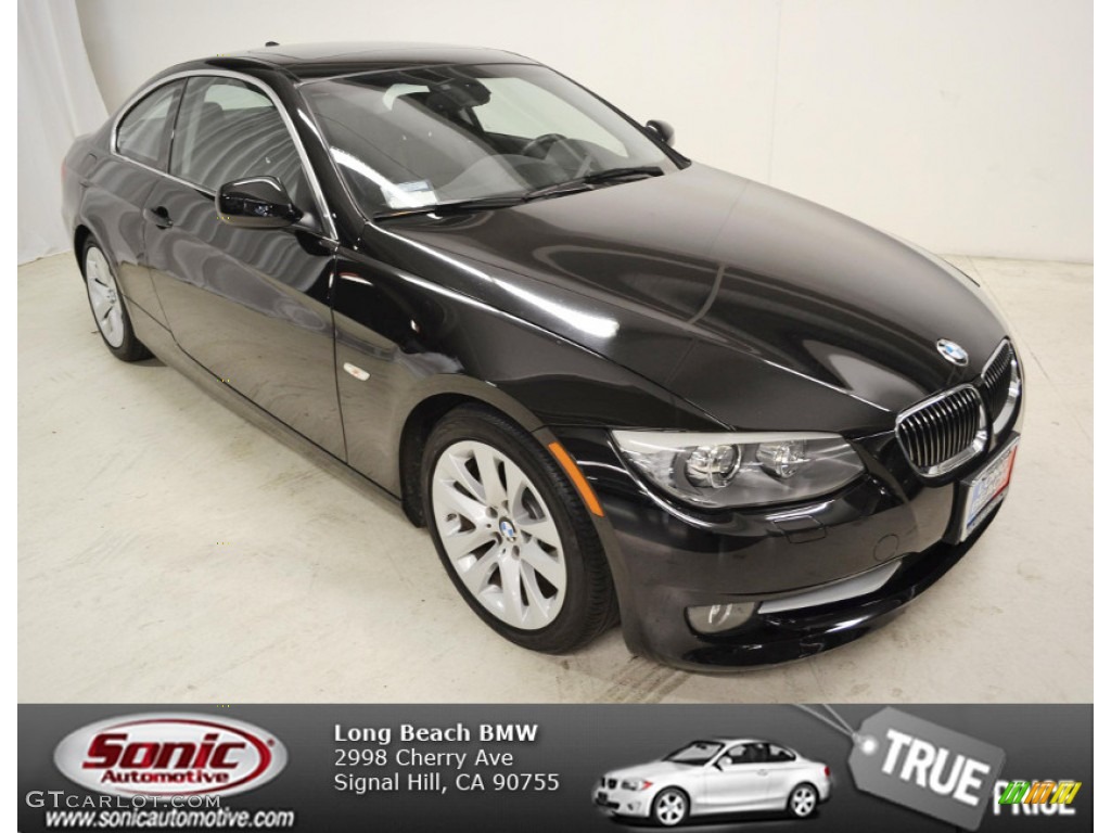 2011 3 Series 328i Coupe - Jet Black / Black photo #1