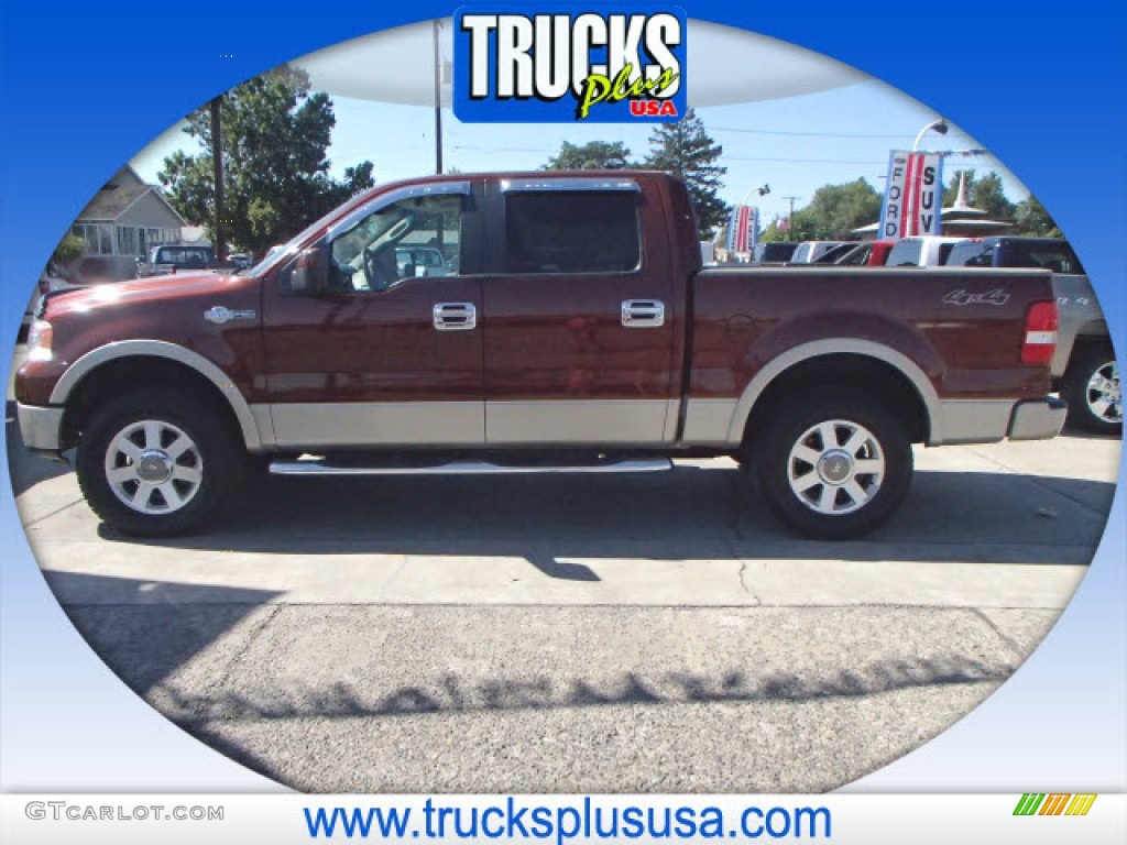 2007 F150 King Ranch SuperCrew 4x4 - Mahogany Metallic / Castano Brown Leather photo #1
