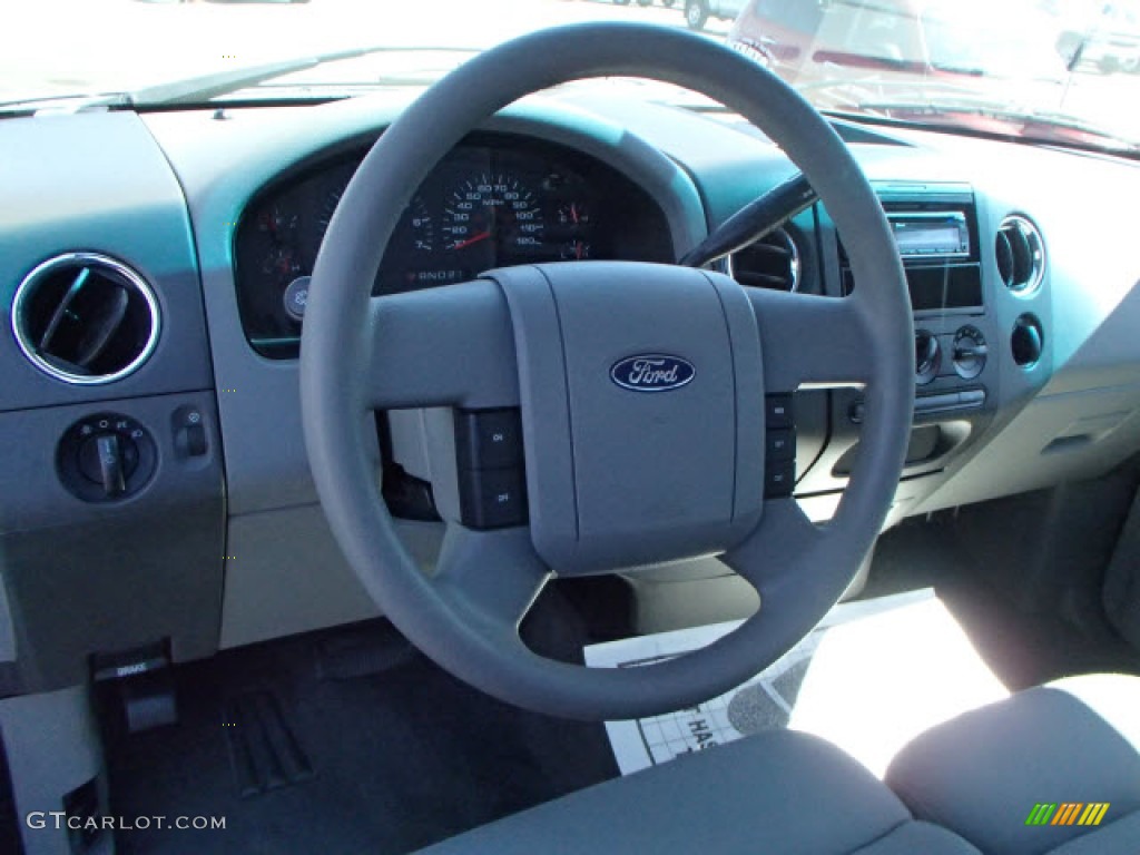 2004 F150 XLT Regular Cab - Dark Shadow Grey Metallic / Medium/Dark Flint photo #9