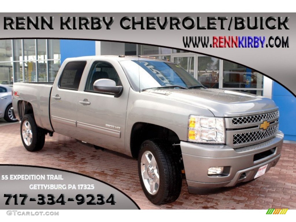 2014 Silverado 2500HD LT Crew Cab 4x4 - Graystone Metallic / Ebony photo #1