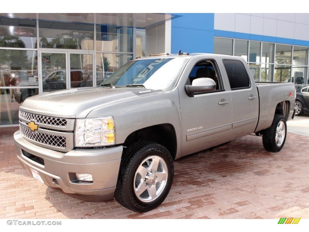 Graystone Metallic 2014 Chevrolet Silverado 2500HD LT Crew Cab 4x4 Exterior Photo #85693904