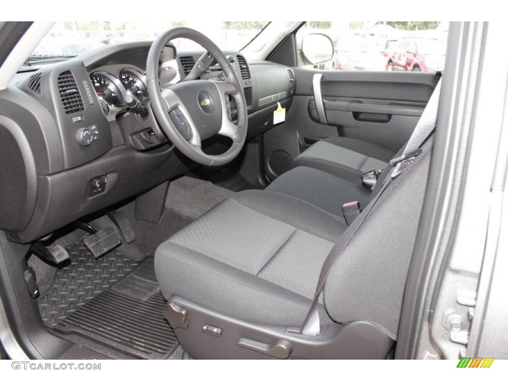 Ebony Interior 2014 Chevrolet Silverado 2500HD LT Crew Cab 4x4 Photo #85693976
