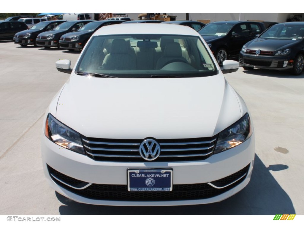 2014 Passat 2.5L Wolfsburg Edition - Candy White / Cornsilk Beige photo #2