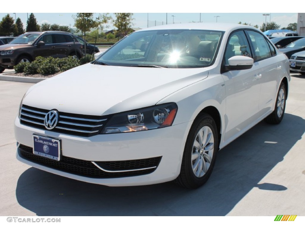 2014 Passat 2.5L Wolfsburg Edition - Candy White / Cornsilk Beige photo #3