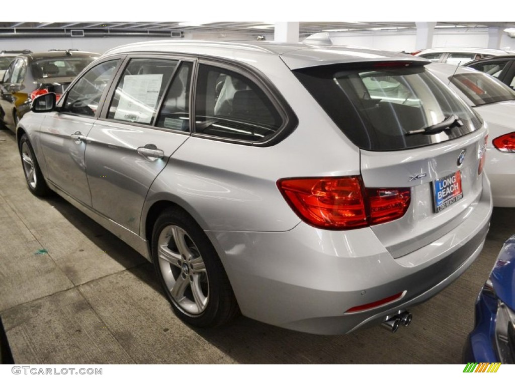 2014 3 Series 328i xDrive Sports Wagon - Glacier Silver Metallic / Black photo #4