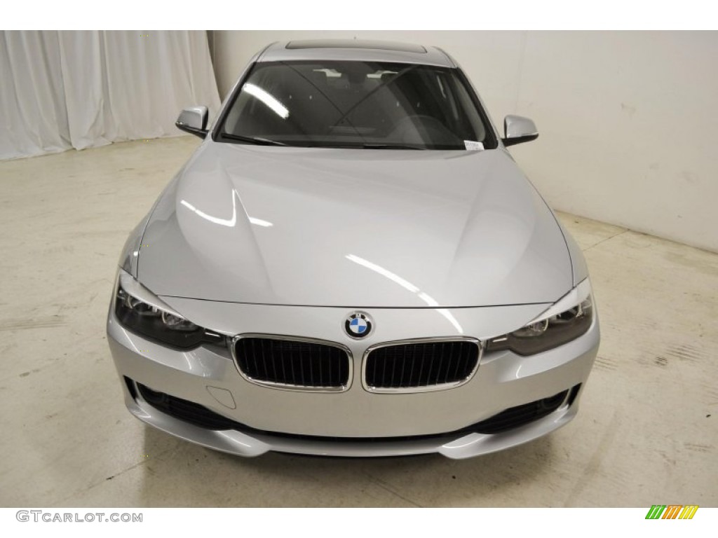 2014 3 Series 328d Sedan - Glacier Silver Metallic / Black photo #4