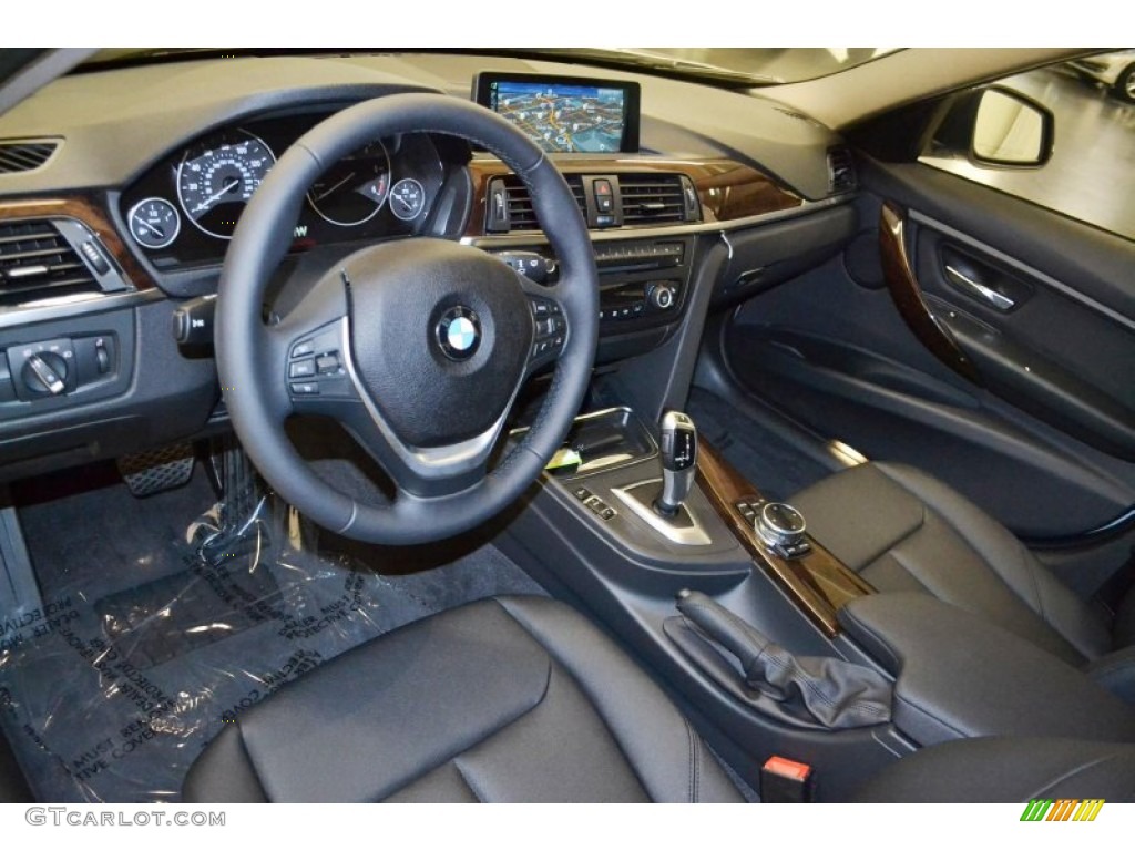 Black Interior 2014 BMW 3 Series 328d Sedan Photo #85695908