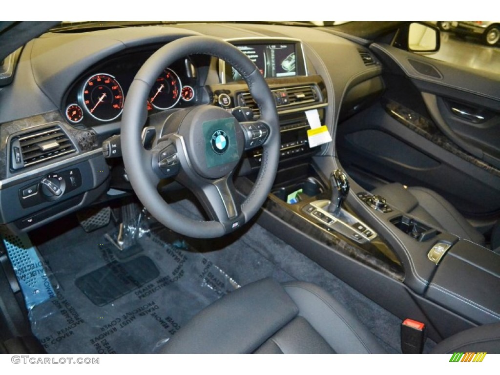 Black Interior 2014 BMW 6 Series 640i Gran Coupe Photo #85696226