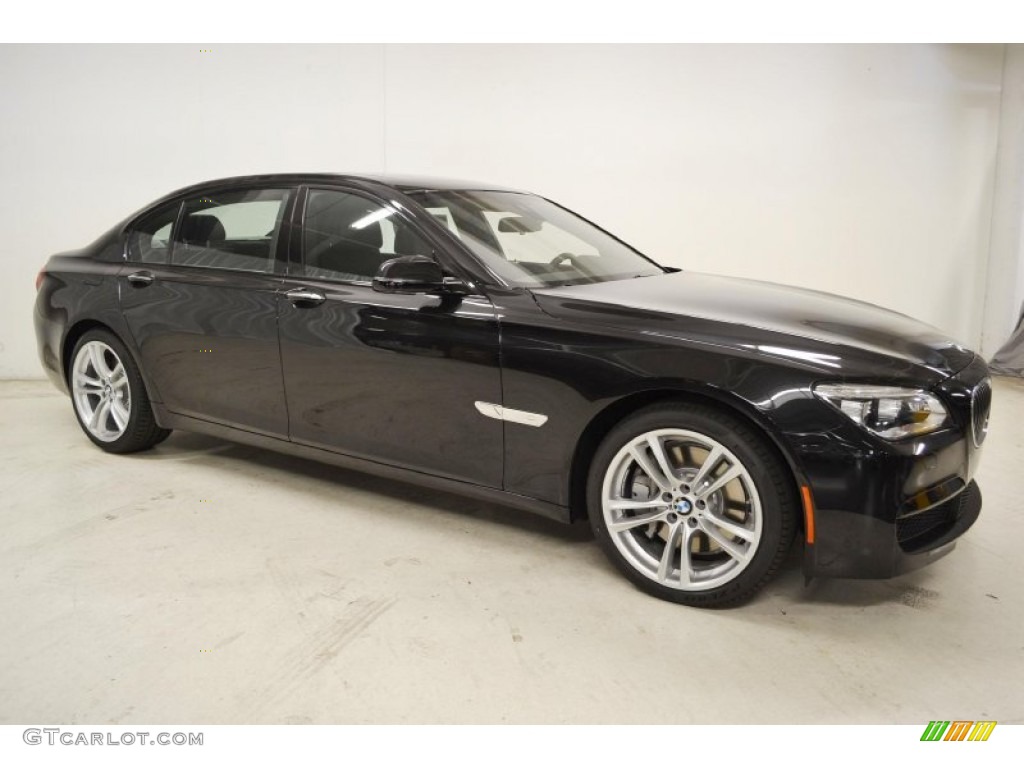 Black Sapphire Metallic 2014 BMW 7 Series 750Li Sedan Exterior Photo #85696511