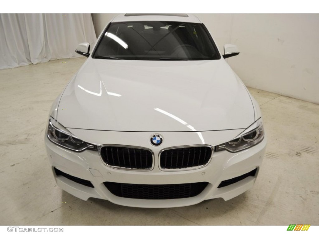 2013 3 Series 335i Sedan - Alpine White / Black photo #4