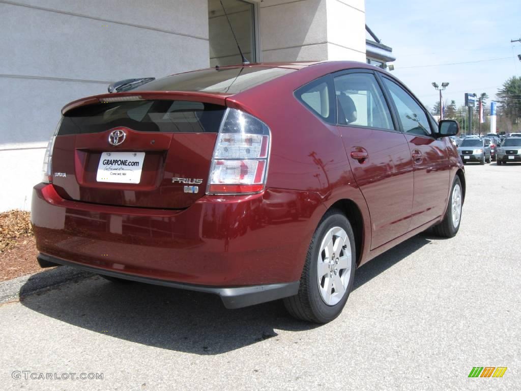 2005 Prius Hybrid - Salsa Red Pearl / Ivory/Brown photo #3