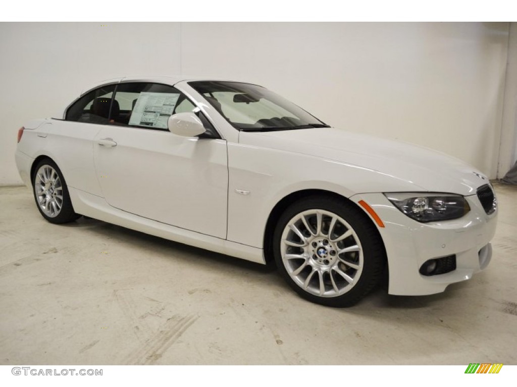 2013 3 Series 328i Convertible - Alpine White / Coral Red/Black photo #2