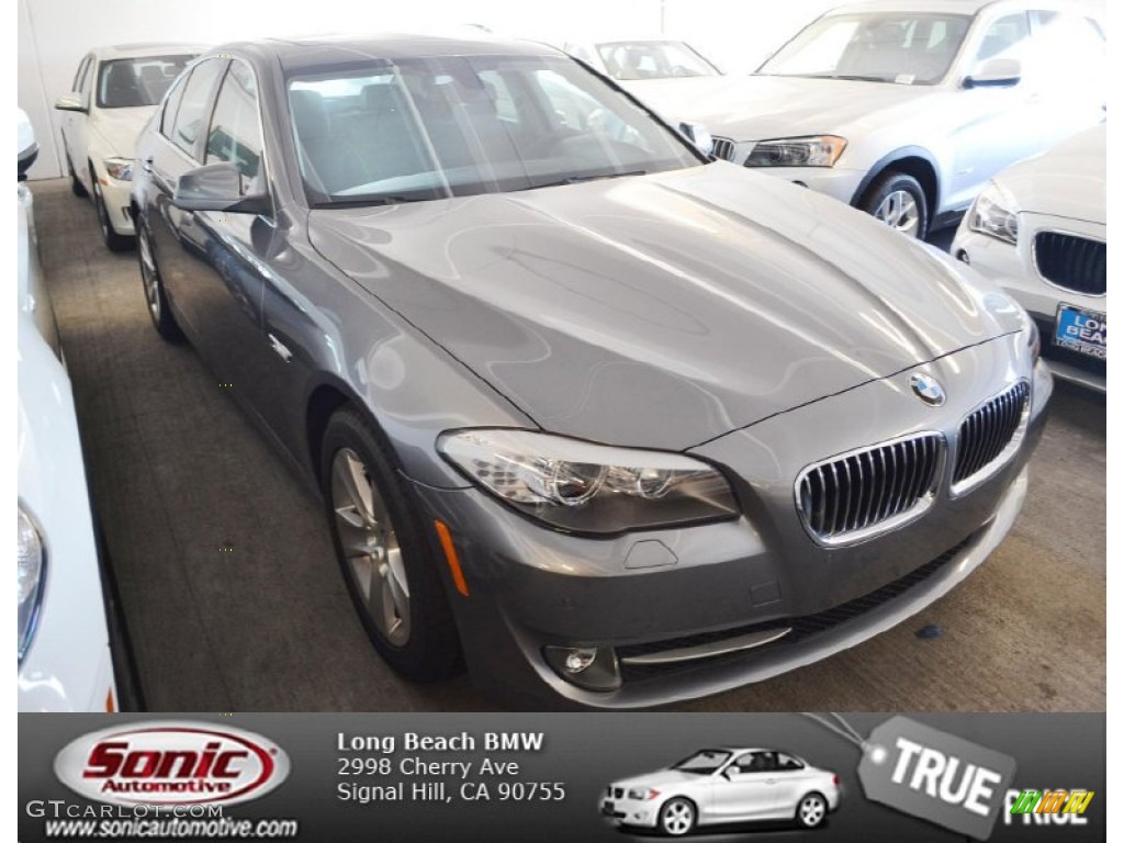 2013 5 Series 528i Sedan - Space Gray Metallic / Black photo #1