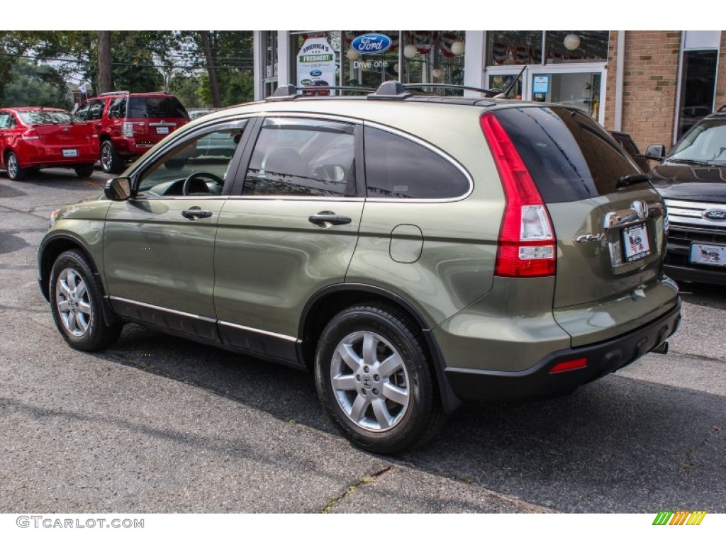 2008 CR-V EX 4WD - Green Tea Metallic / Ivory photo #3