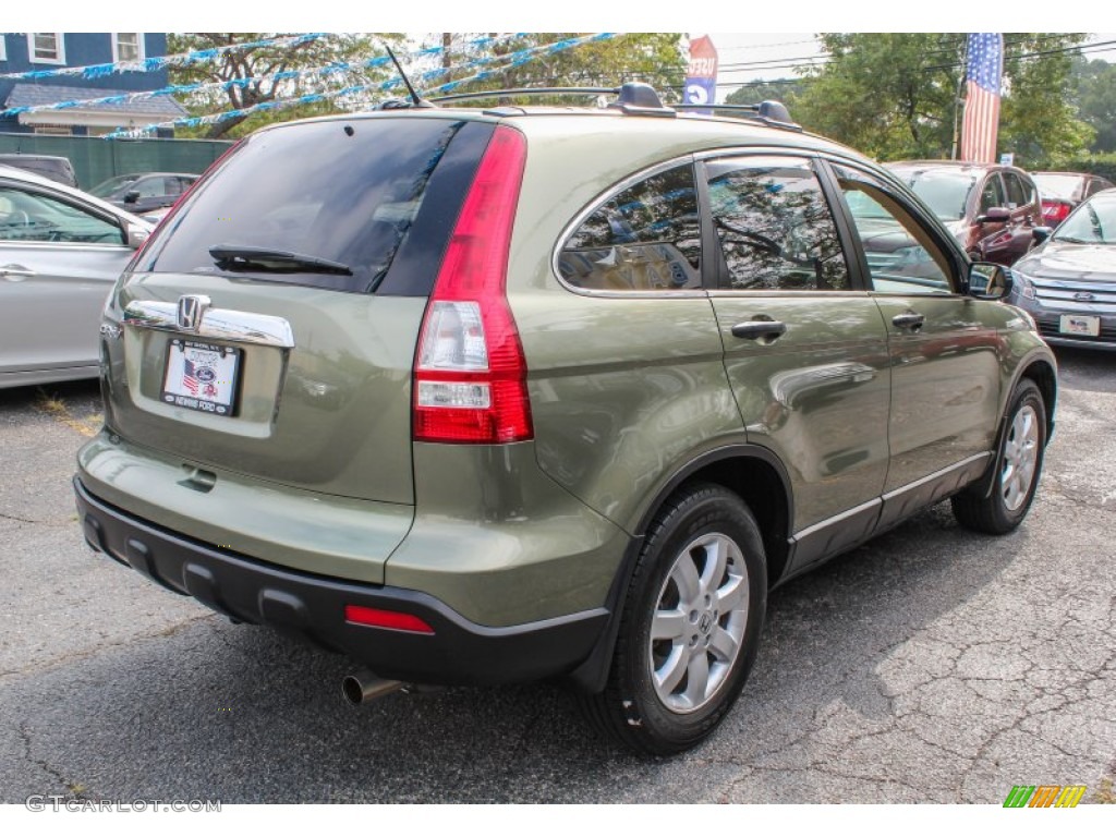 2008 CR-V EX 4WD - Green Tea Metallic / Ivory photo #5