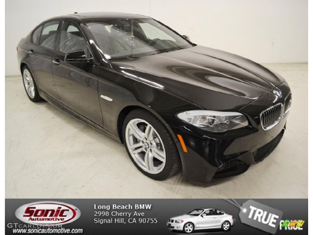 2013 5 Series 535i Sedan - Jet Black / Black photo #1