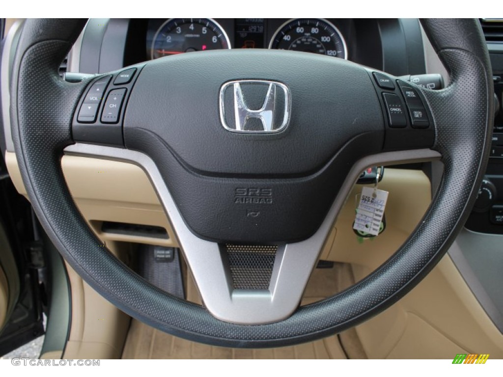 2008 CR-V EX 4WD - Green Tea Metallic / Ivory photo #13