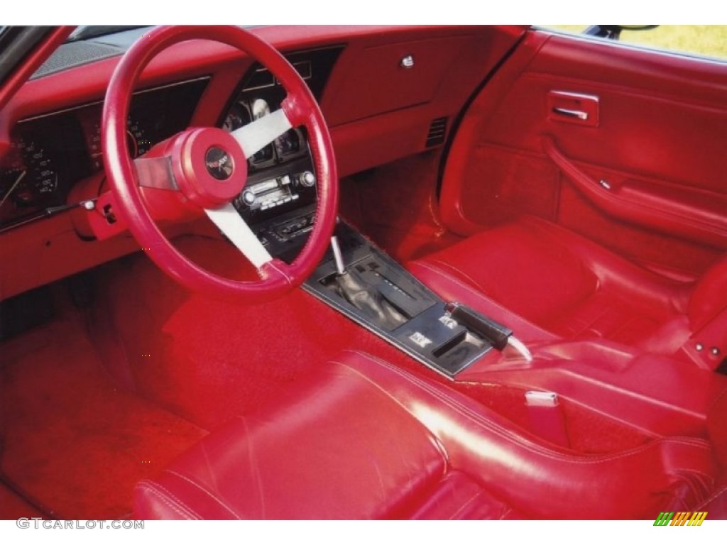 Red Interior 1979 Chevrolet Corvette Coupe Photo #85699085