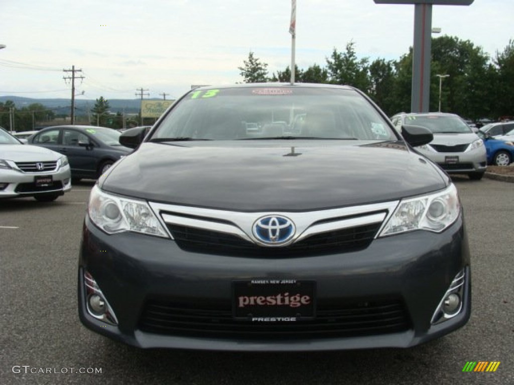 2013 Camry Hybrid XLE - Magnetic Gray Metallic / Light Gray photo #2