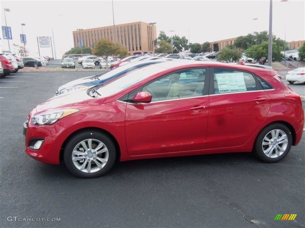 2013 Elantra GT - Red / Beige photo #3