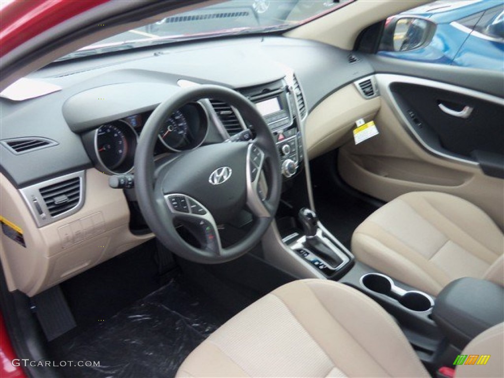2013 Elantra GT - Red / Beige photo #5