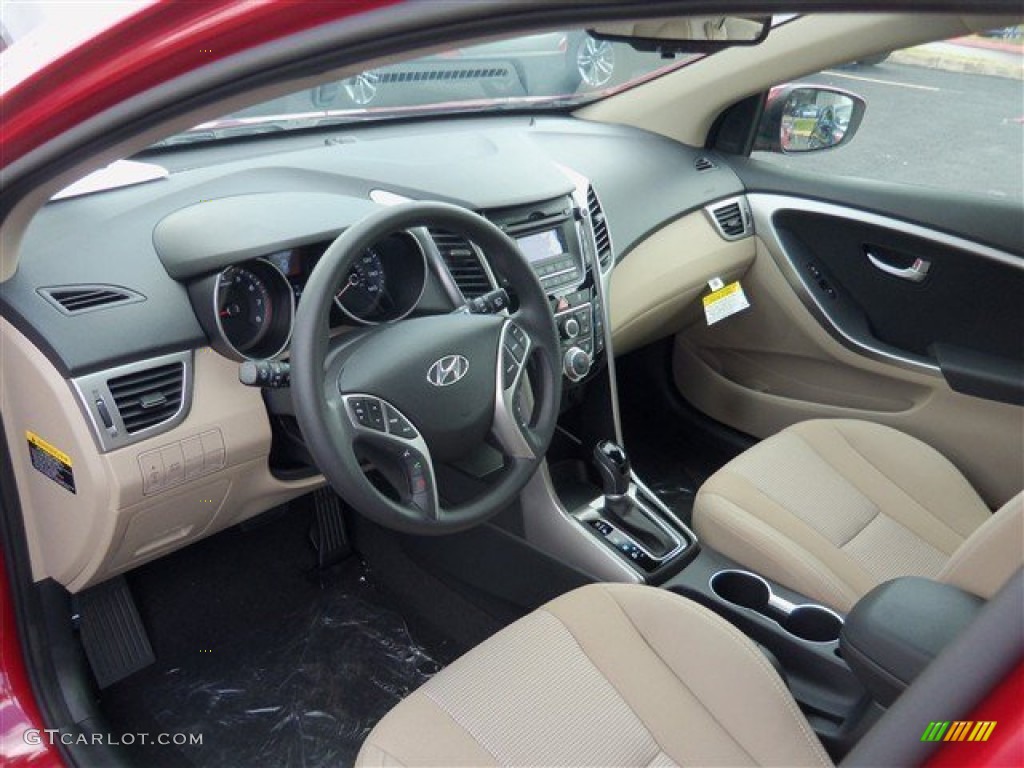 2013 Elantra GT - Red / Beige photo #5