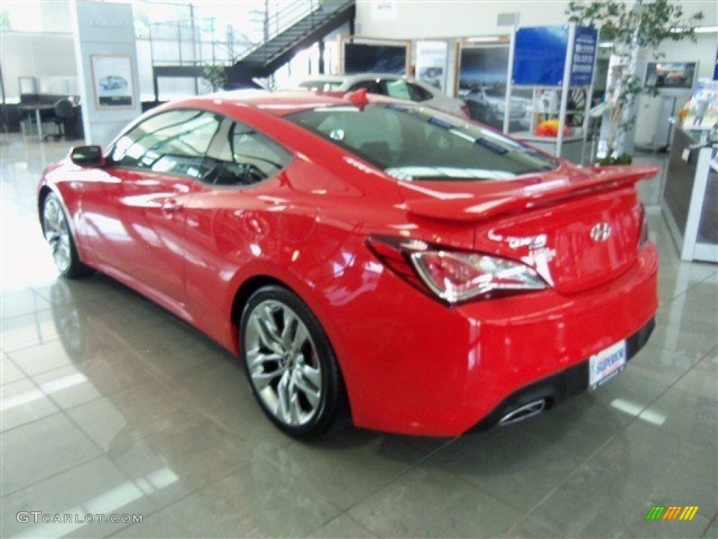 2013 Genesis Coupe 3.8 Grand Touring - Tsukuba Red / Black Leather photo #3