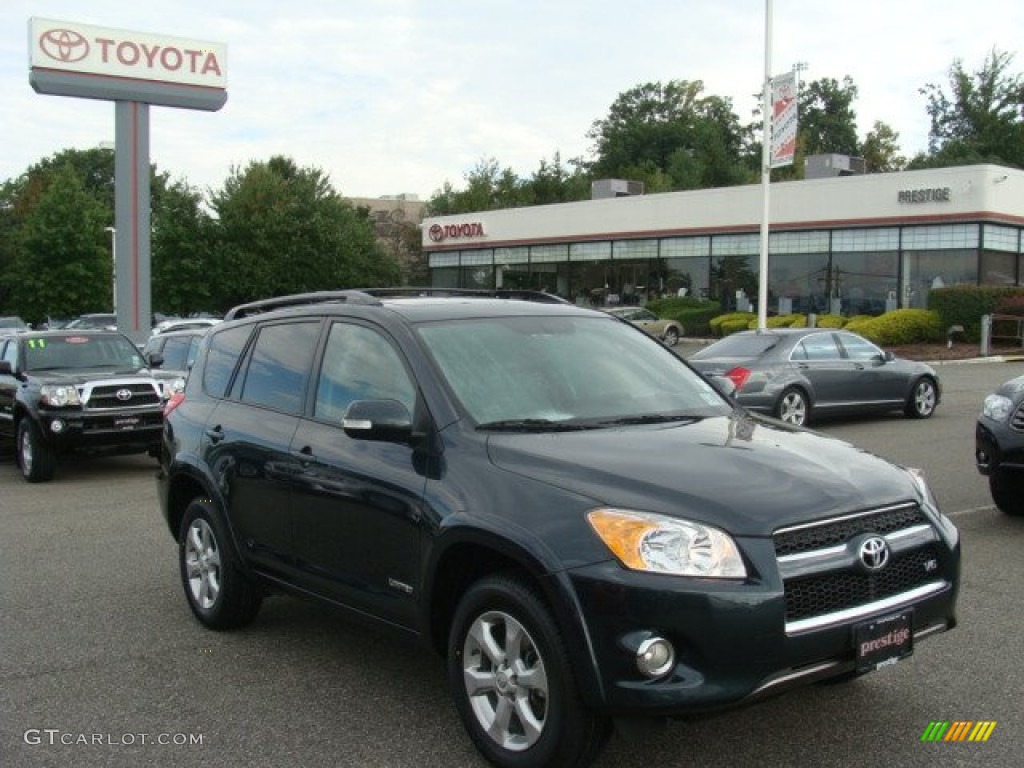 2010 RAV4 Limited V6 4WD - Black Forest Pearl / Ash Gray photo #1