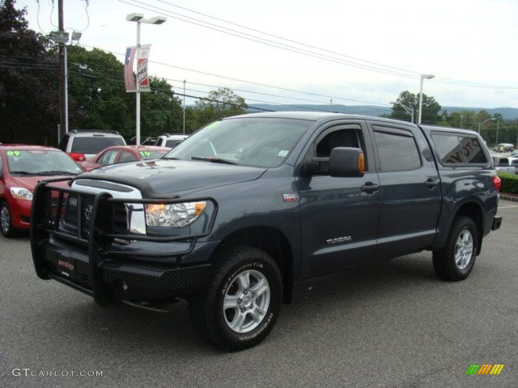 2008 Tundra CrewMax 4x4 - Slate Gray Metallic / Graphite Gray photo #3