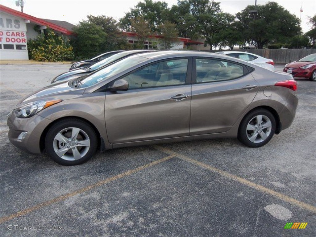 2013 Elantra GLS - Desert Bronze / Beige photo #3