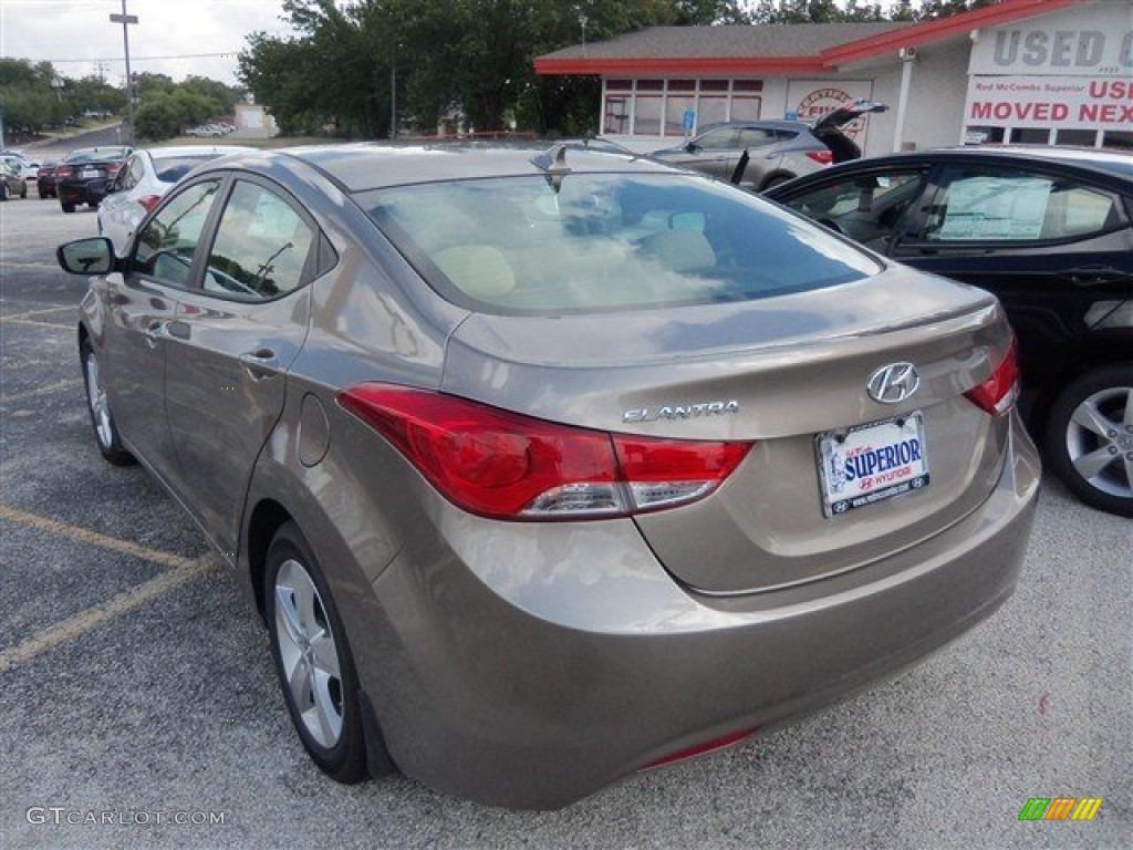 2013 Elantra GLS - Desert Bronze / Beige photo #4