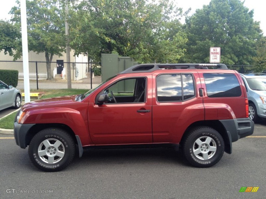 2007 Xterra S 4x4 - Red Brawn Metallic / Steel/Graphite photo #4