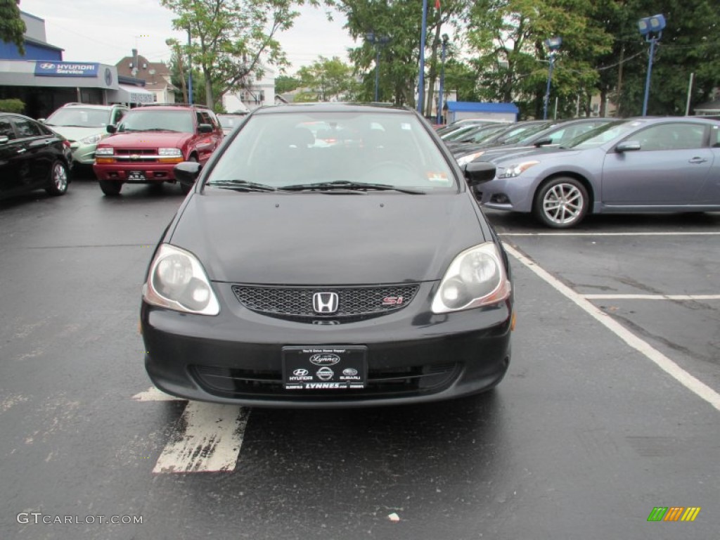 2005 Civic Si Hatchback - Nighthawk Black Pearl / Black photo #1