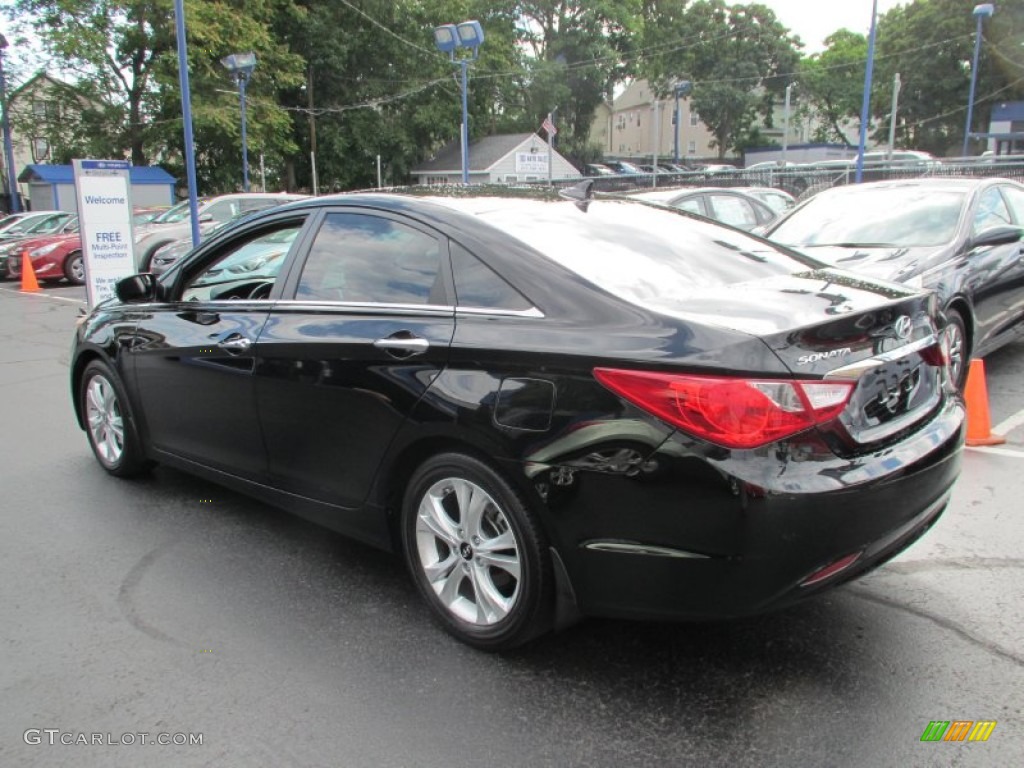 2011 Sonata Limited - Midnight Black / Black photo #7
