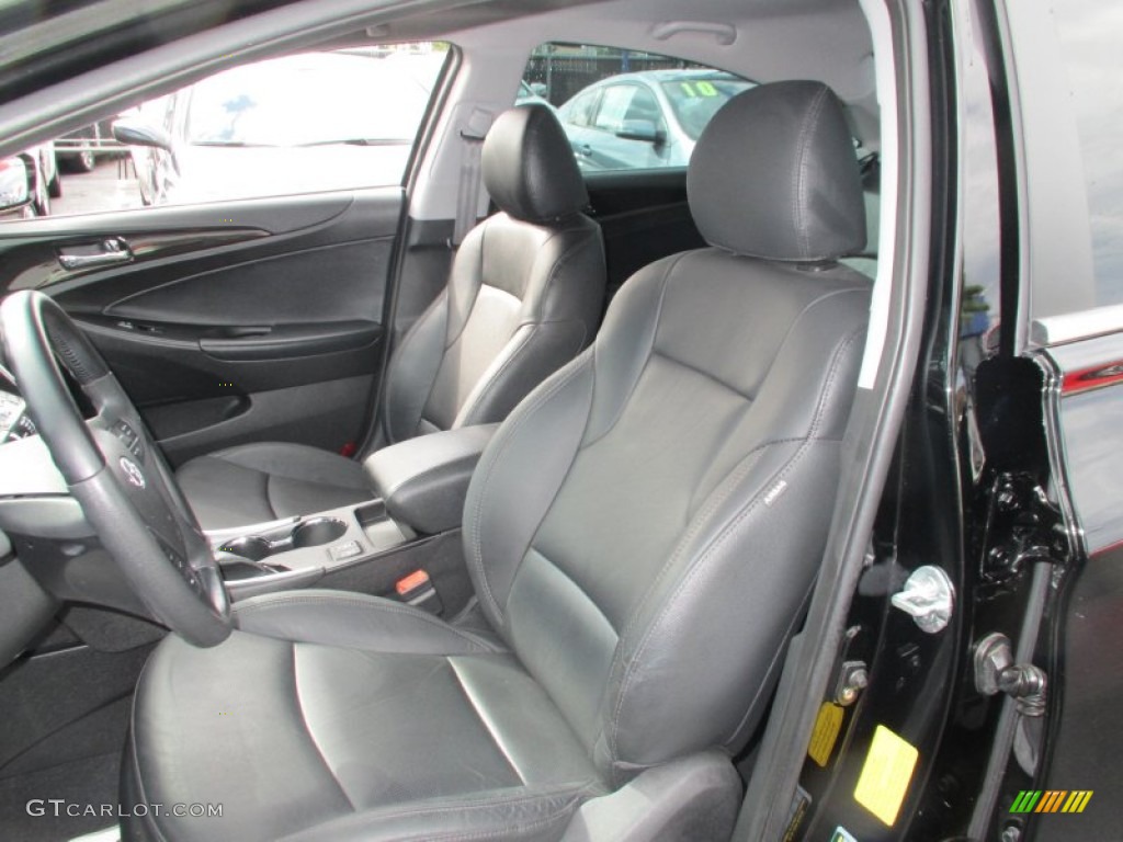2011 Sonata Limited - Midnight Black / Black photo #9