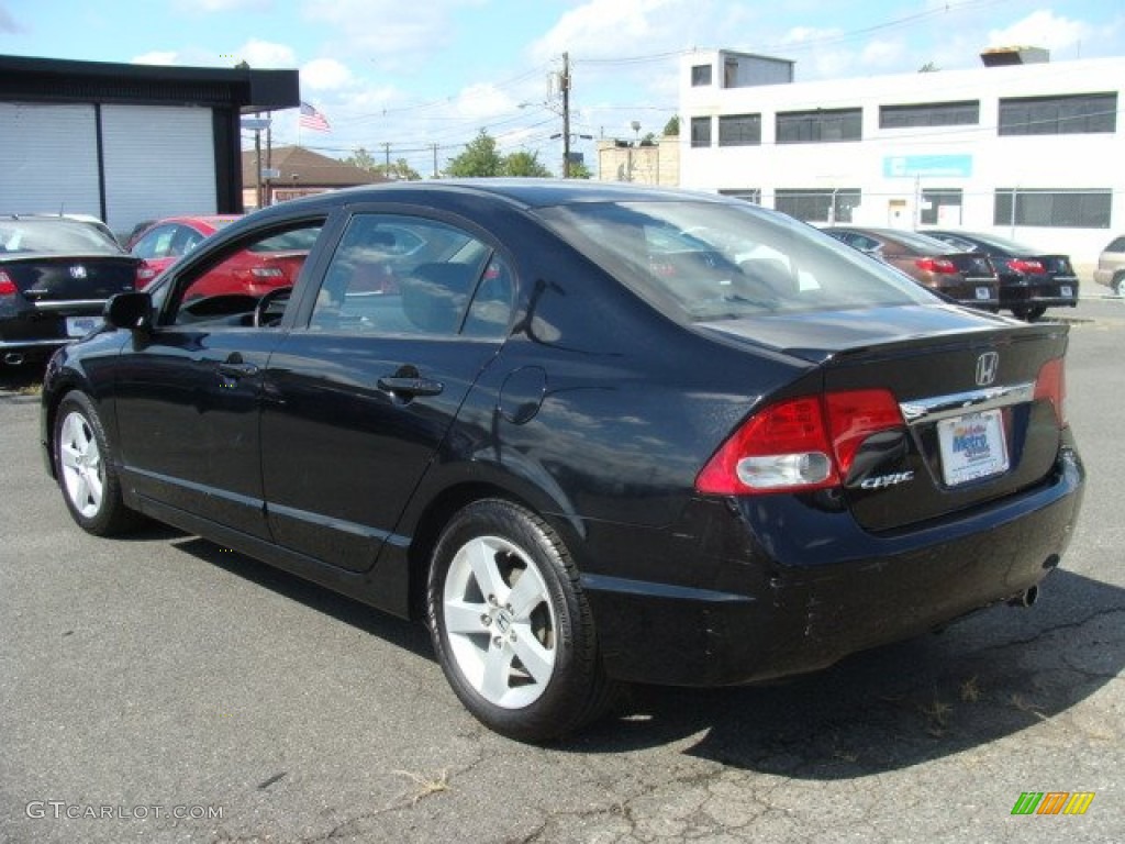 2010 Civic LX-S Sedan - Crystal Black Pearl / Gray photo #5