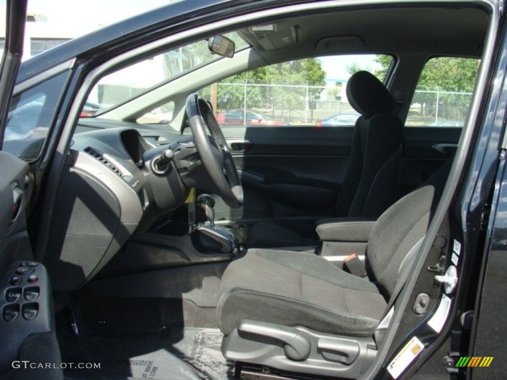 2010 Civic LX-S Sedan - Crystal Black Pearl / Gray photo #7