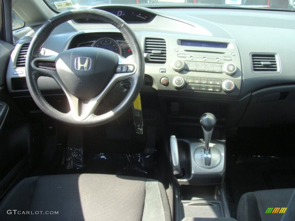 2010 Civic LX-S Sedan - Crystal Black Pearl / Gray photo #9