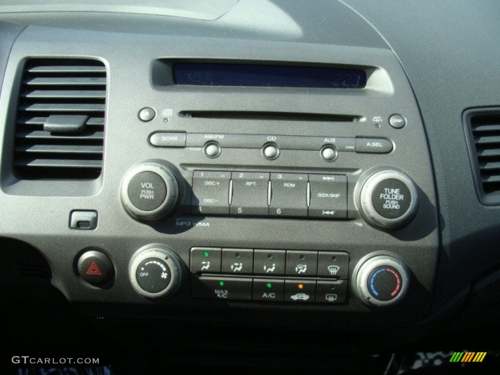 2010 Civic LX-S Sedan - Crystal Black Pearl / Gray photo #11