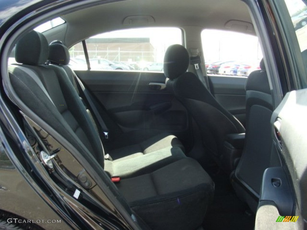 2010 Civic LX-S Sedan - Crystal Black Pearl / Gray photo #12