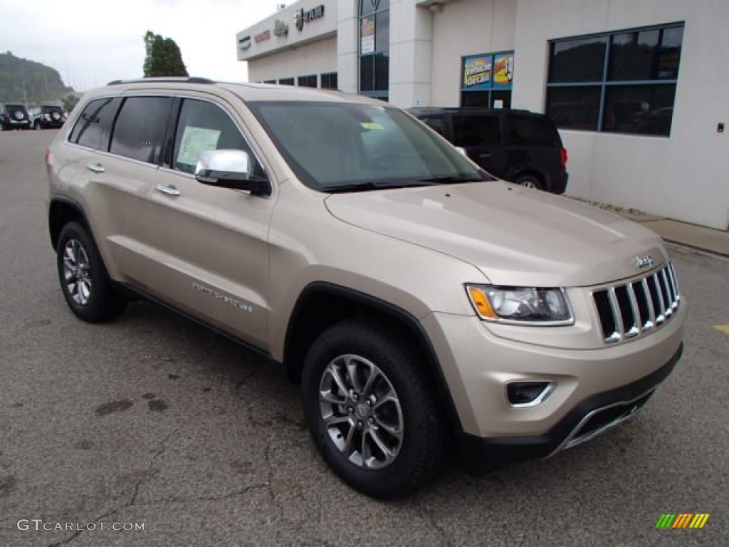 2014 Grand Cherokee Limited 4x4 - Cashmere Pearl / New Zealand Black/Light Frost photo #4