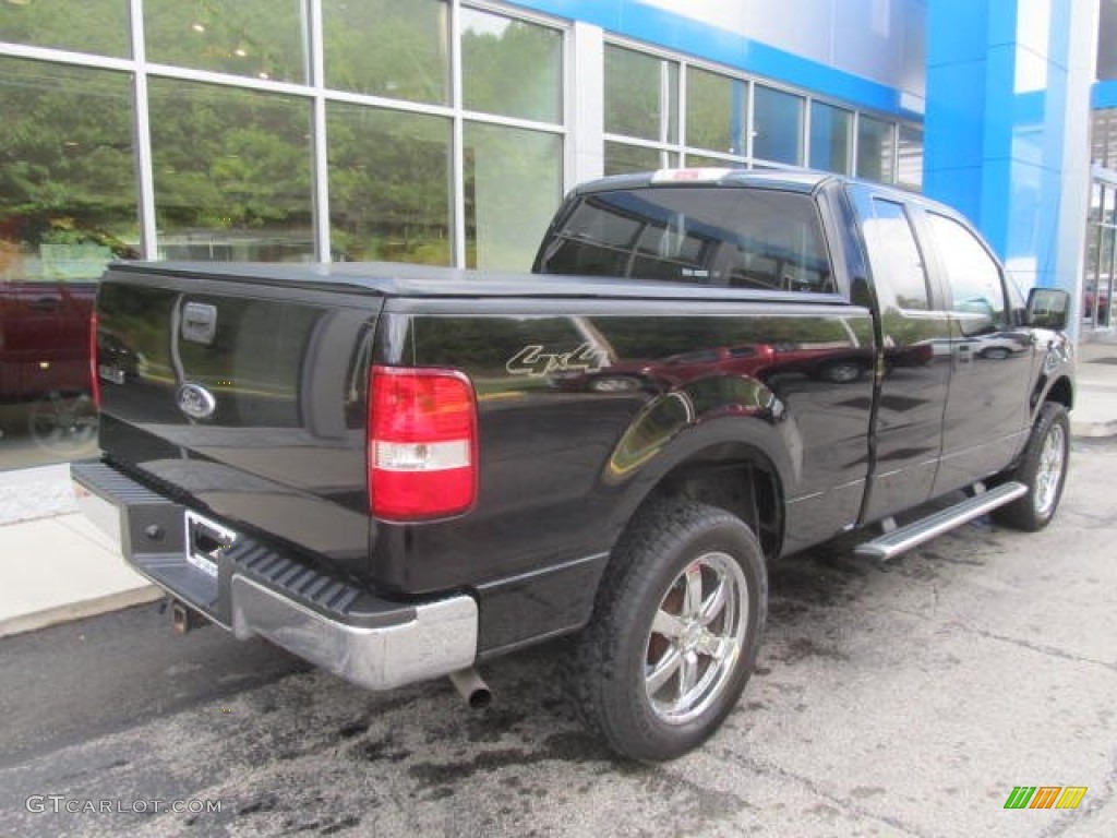 2006 F150 XLT SuperCab 4x4 - Black / Tan photo #4