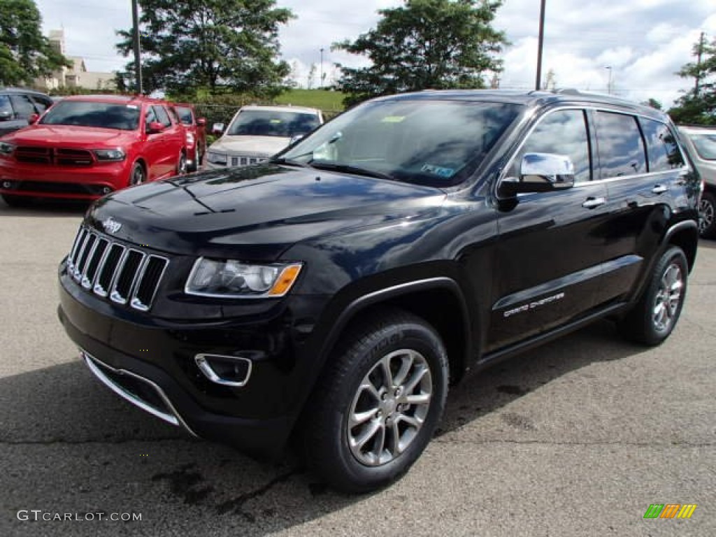 2014 Grand Cherokee Limited 4x4 - Black Forest Green Pearl / New Zealand Black/Light Frost photo #2
