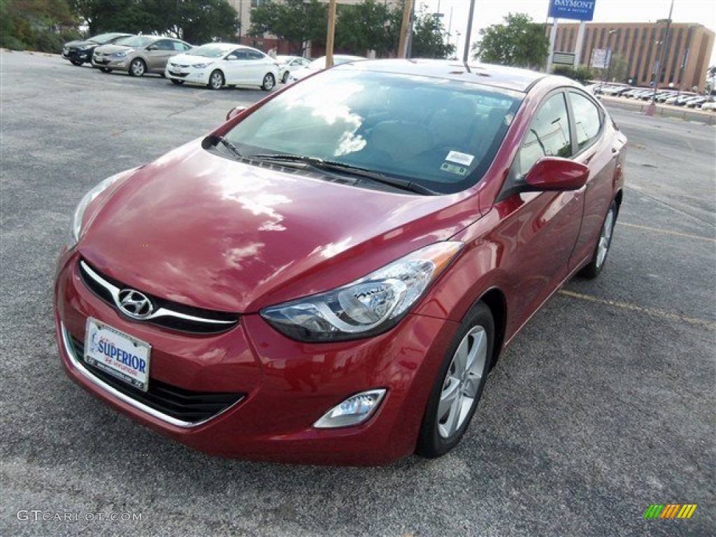 2013 Elantra GLS - Sparkling Ruby / Beige photo #1