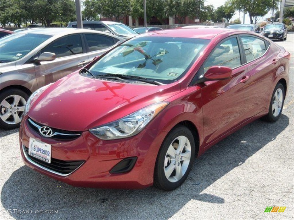 2013 Elantra GLS - Sparkling Ruby / Beige photo #1