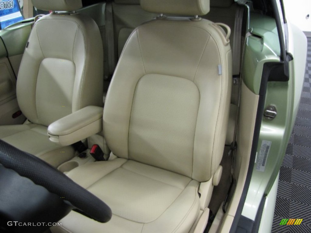 2008 New Beetle S Convertible - Gecko Green / Cream Beige photo #9