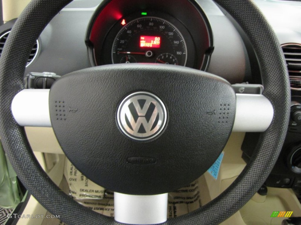 2008 New Beetle S Convertible - Gecko Green / Cream Beige photo #15