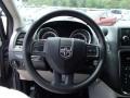 2014 Dodge Grand Caravan Black/Light Graystone Interior Steering Wheel Photo