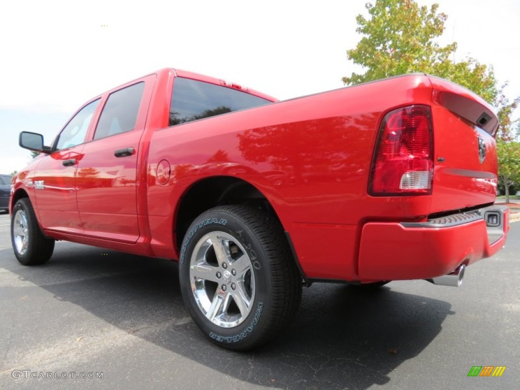 2014 1500 Express Crew Cab - Flame Red / Black/Diesel Gray photo #2